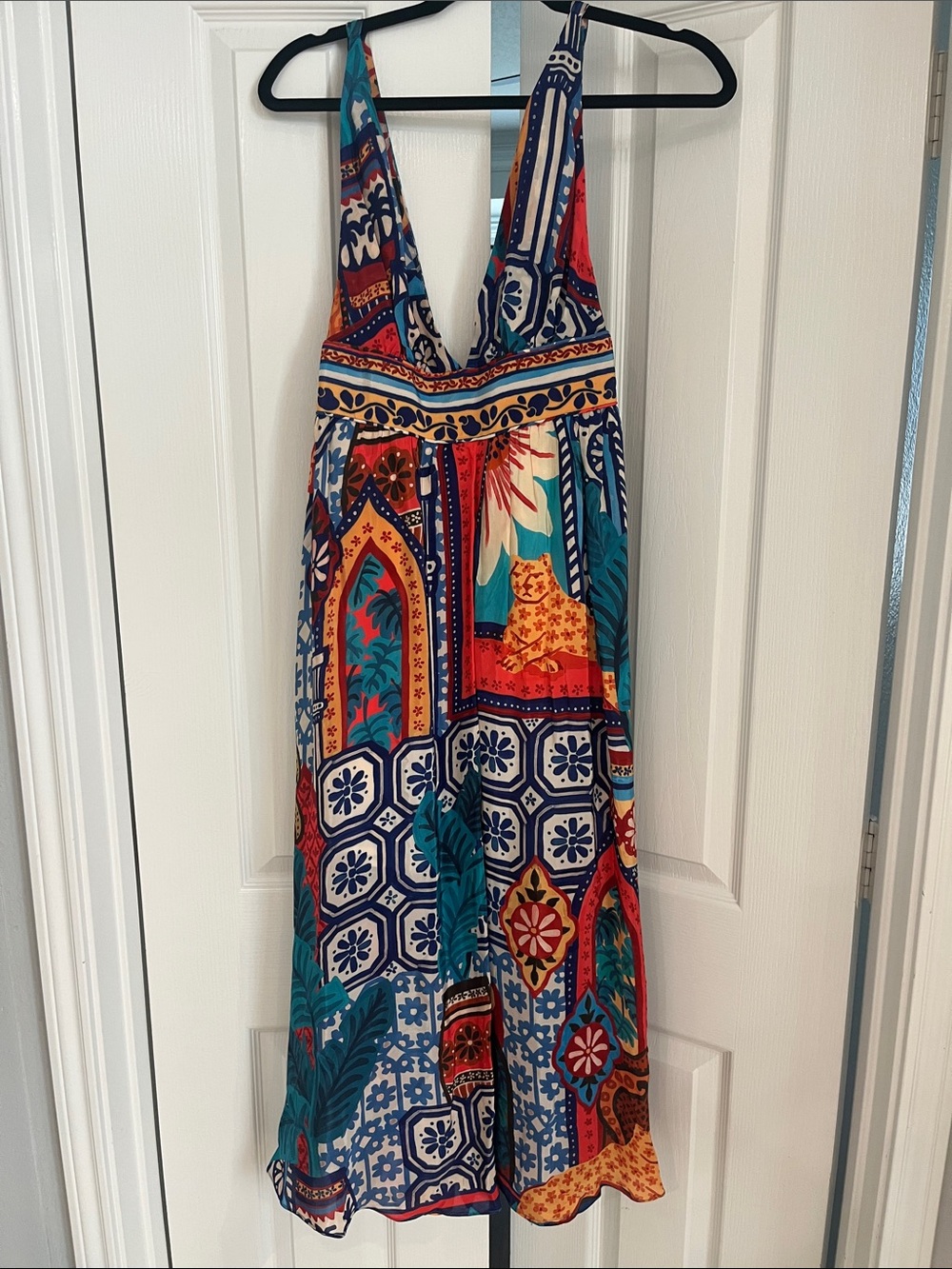 Farm Rio Forest Tiles Midi Dress